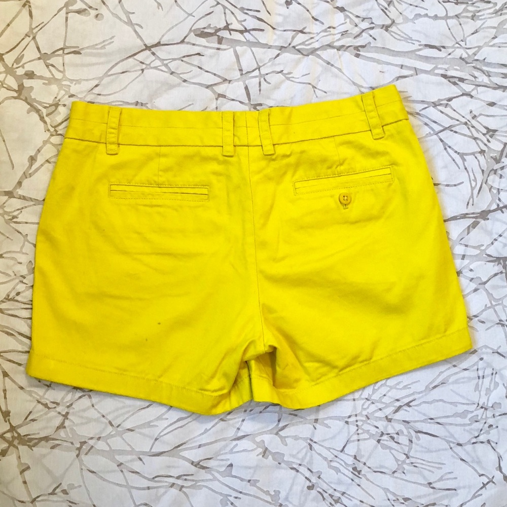 J.Crew Yellow Chino Shorts